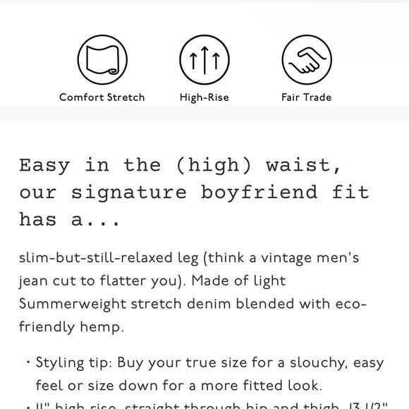 NWT Madewell The High-Rise Slim Boyjean in Summit Wash: Summerweight Edition 27 - Picture 14 of 16